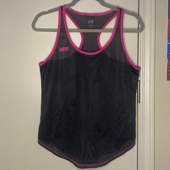 Soffe Tops - Soffe Black Netted Workout Tank Top